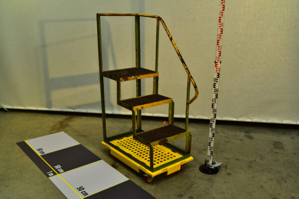 industrial distressed inspection stairs