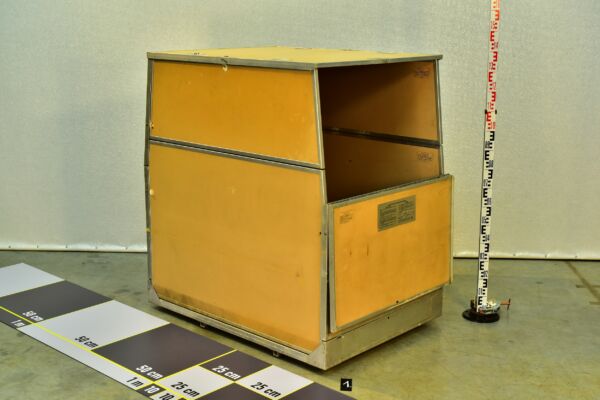 Aircraft Cabin Cargo Container Mountable in Place of a Passenger Seat – No. 1