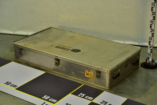 Flat Aluminium Instrument Transport Container for Expedition, Industrial and Scientific Use
