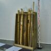 Antik laboratóriumi üvegcső- / üvegrúdállvány üvegcsövekkel – 2 Antik laboratóriumi üvegcső- / üvegrúdállvány üvegcsövekkel – 2