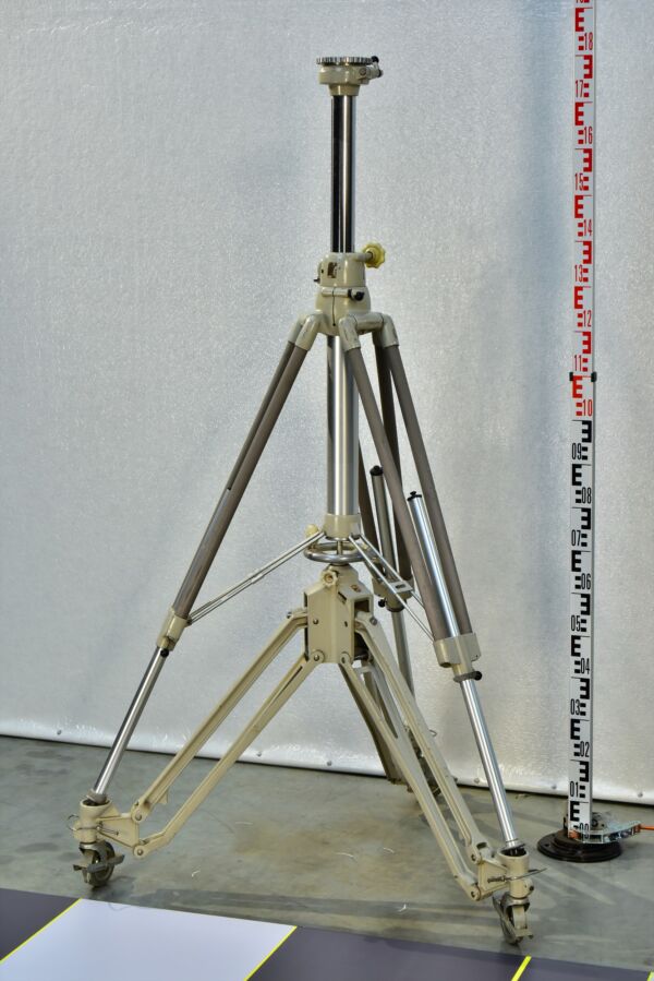 1970s Medium Camera Tripod Stand on LINHOF Dolly 1970s Medium Camera Tripod Stand on LINHOF Dolly