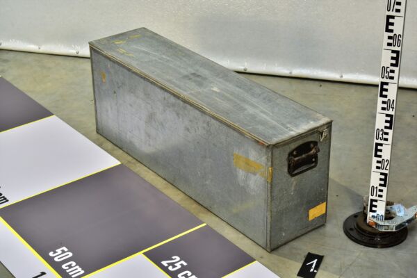 Galvanised sheet-steel transport case with carrying handle, Octanorm-style – No. 1 Galvanised sheet-steel transport case with carrying handle, Octanorm-style – No. 1