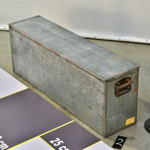 Galvanised sheet-steel transport case with carrying handle, Octanorm-style – No. 2 Galvanised sheet-steel transport case with carrying handle, Octanorm-style – No. 2