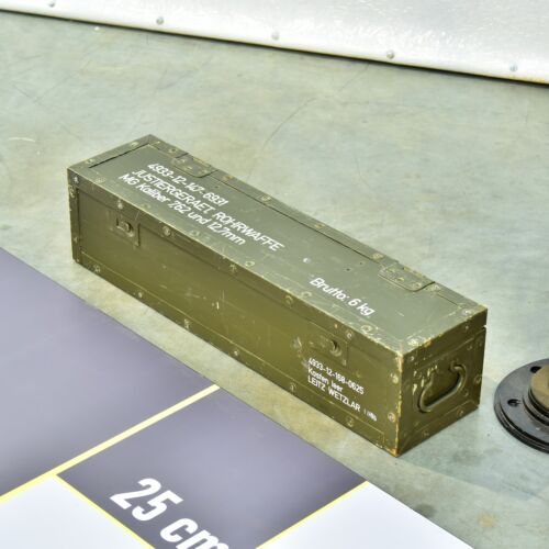 Reinforced Bundeswehr military wooden case – ROHRWAFFE Reinforced Bundeswehr military wooden case – ROHRWAFFE