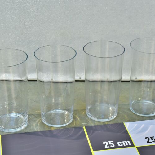 Large truncated-cone glass vessels – 4 pcs Large truncated-cone glass vessels – 4 pcs