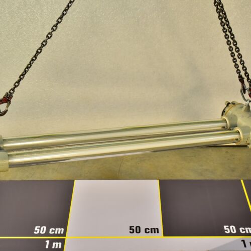 EOW twin-tube East German explosion-proof industrial fluorescent light from a nuclear power plant – No. 6 EOW twin-tube East German explosion-proof industrial fluorescent light from a nuclear power plant – No. 6