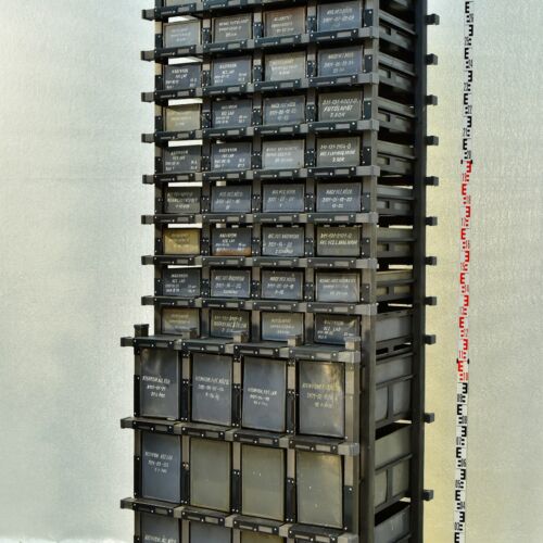 Multi-drawer steam-turbine blade storage rack from a thermal power station – No. 2 Multi-drawer steam-turbine blade storage rack from a thermal power station – No. 2