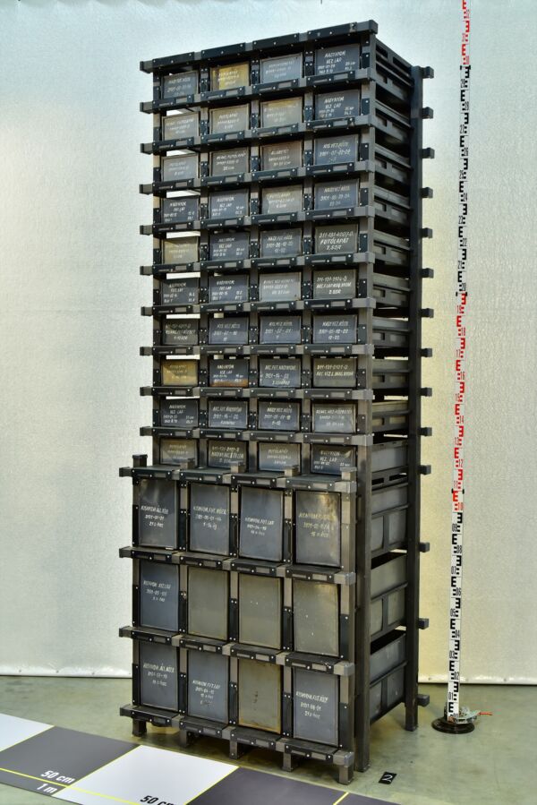 Multi-drawer steam-turbine blade storage rack from a thermal power station – No. 2 Multi-drawer steam-turbine blade storage rack from a thermal power station – No. 2