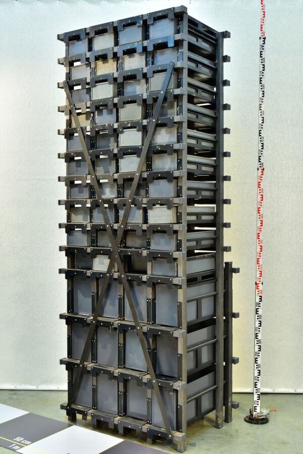 Multi-drawer steam-turbine blade storage rack from a thermal power station – No. 1 – 3 Multi-drawer steam-turbine blade storage rack from a thermal power station – No. 1 – 3
