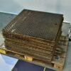 1950s dimpled steel floor plates from a power station – minimum 35 pieces 1950s dimpled steel floor plates from a power station – minimum 35 pieces