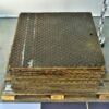 1950s dimpled steel floor plates from a power station – minimum 35 pieces – 2 1950s dimpled steel floor plates from a power station – minimum 35 pieces – 2