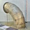 Aluminium steelworks dust-extraction duct elbow – No. 1