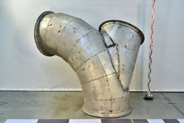 Aluminium steelworks dust-extraction duct junction – 2