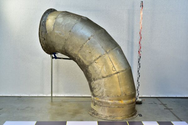 Aluminium Steelworks Dust-Extraction Duct Elbow – No. 3