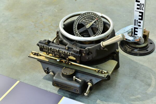 IDEAL No. 3 Stencil Lettering Template-Cutting Machine
