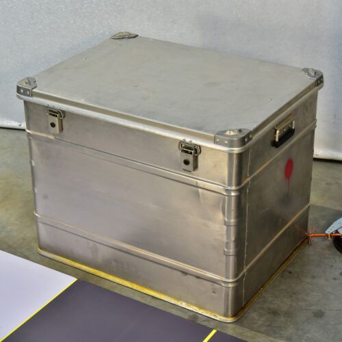 ZARGES-Style Squat Aluminium Crate / Container