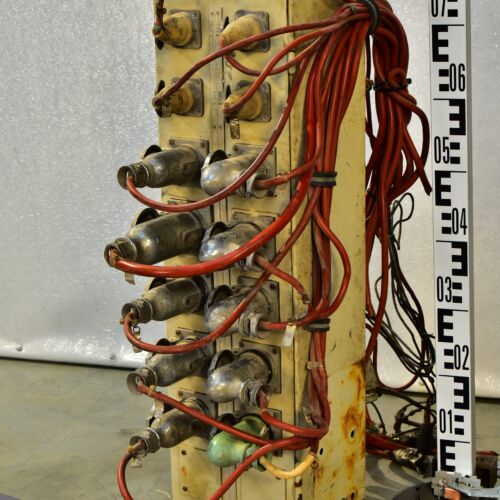 Unknown-Function Industrial Electrical Connector Panel with Chaotic Cable Bundle – No. 1 Unknown-Function Industrial Electrical Connector Panel with Chaotic Cable Bundle – No. 1