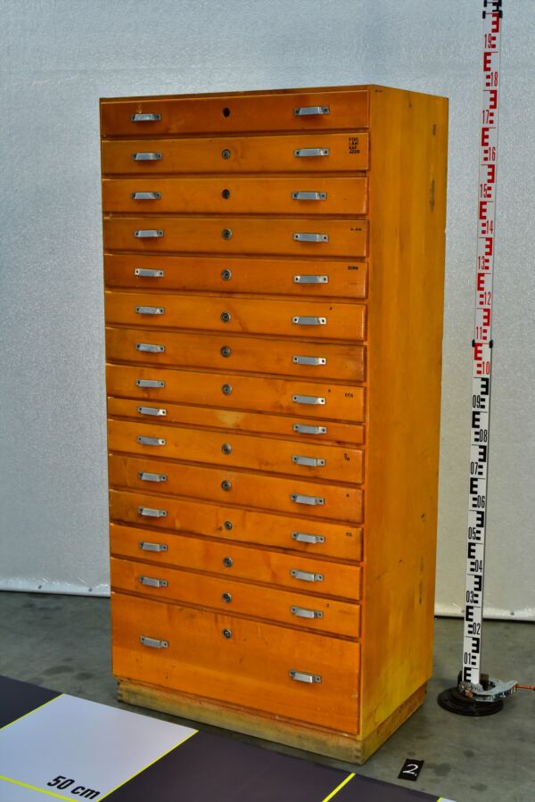 Multi-Drawer Wooden Printing Cabinet – No. 2