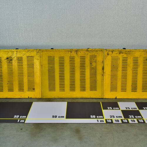Yellow Louvered Steel Panels – Set of 43 Yellow Louvered Steel Panels – Set of 43