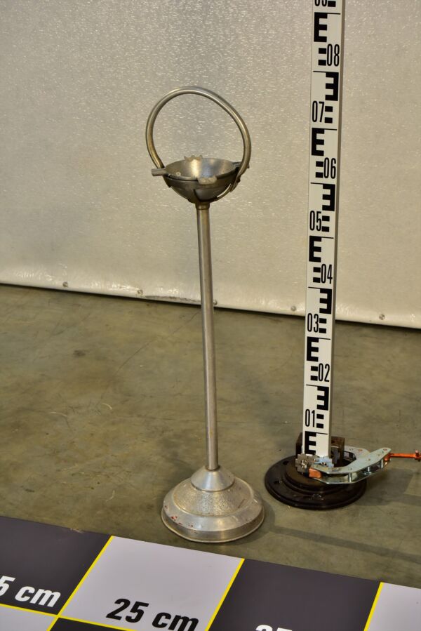 Aluminium Standing Ashtray from Institutional Use Aluminium Standing Ashtray from Institutional Use