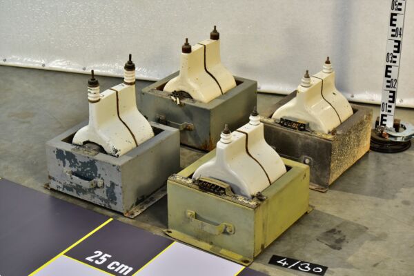 1950s Porcelain Instrument Transformers – Group of 4 1950s Porcelain Instrument Transformers – Group of 4