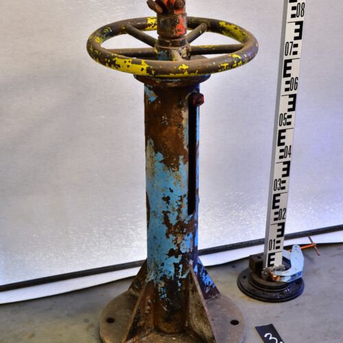 Power-Station Steam or Feedwater Valve Handwheel with Cardan Joint on Pedestal – No. 3 Power-Station Steam or Feedwater Valve Handwheel with Cardan Joint on Pedestal – No. 3