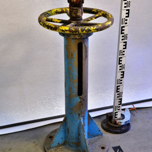 Power-Station Steam or Feedwater Valve Handwheel with Cardan Joint on Pedestal – No. 4 Power-Station Steam or Feedwater Valve Handwheel with Cardan Joint on Pedestal – No. 4