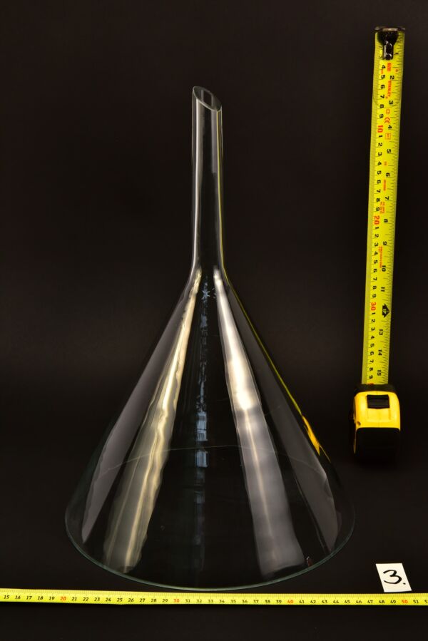 Large 29 cm Diameter Long-Stem Laboratory Glass Funnel – No. 3 Large 29 cm Diameter Long-Stem Laboratory Glass Funnel – No. 3