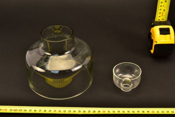 Pair of Laboratory Glass Powder Funnels in Different Sizes Pair of Laboratory Glass Powder Funnels in Different Sizes