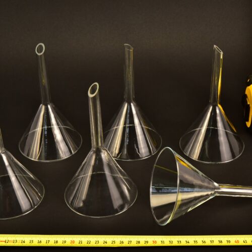 6-Piece Laboratory Glass Powder-Funnel Set – No. 1 6-Piece Laboratory Glass Powder-Funnel Set – No. 1