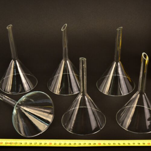 6-Piece Laboratory Glass Powder-Funnel Set – No. 3 6-Piece Laboratory Glass Powder-Funnel Set – No. 3