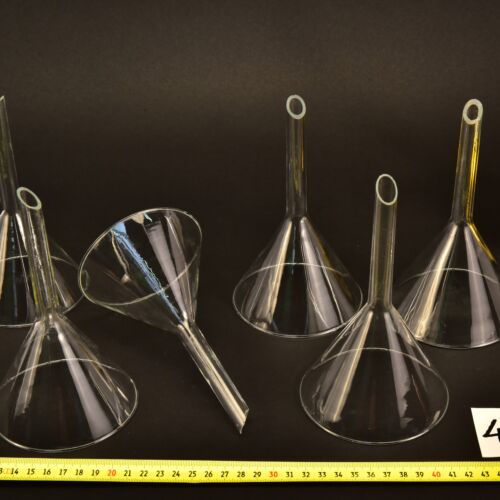 6-Piece Laboratory Glass Powder-Funnel Set – No. 4 6-Piece Laboratory Glass Powder-Funnel Set – No. 4