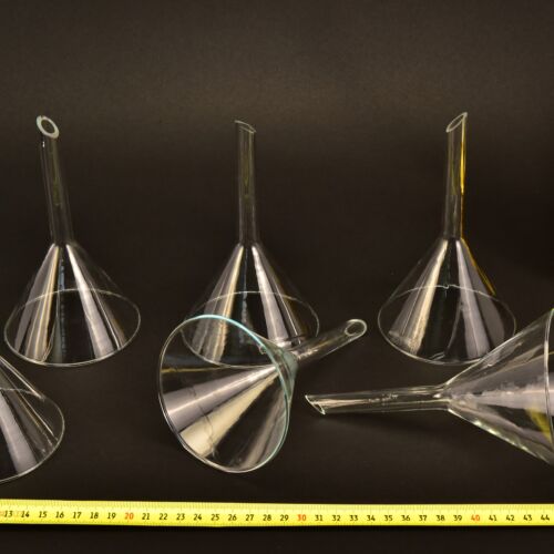 6-Piece Laboratory Glass Powder-Funnel Set – No. 5 6-Piece Laboratory Glass Powder-Funnel Set – No. 5