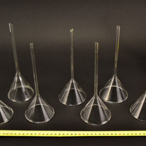 7-Piece Extra-Long-Stem Laboratory Glass Funnel Set – No. 1 7-Piece Extra-Long-Stem Laboratory Glass Funnel Set – No. 1