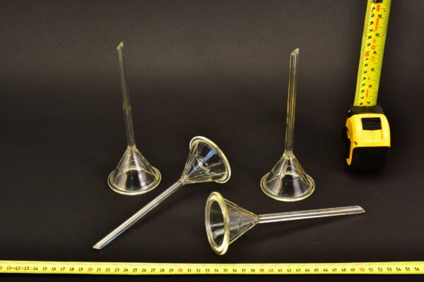 4-Piece Branded Pressed-Glass Laboratory Funnel Set 4-Piece Branded Pressed-Glass Laboratory Funnel Set