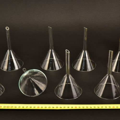 8-Piece Commercial Laboratory Glass Funnel Set – No. 1 8-Piece Commercial Laboratory Glass Funnel Set – No. 1