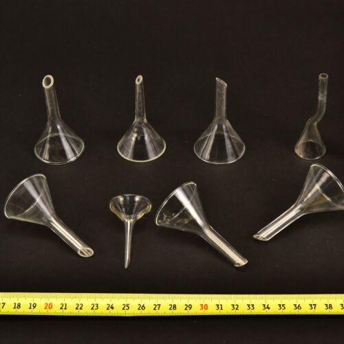 8-Piece Mini Laboratory Glass Funnel Set 8-Piece Mini Laboratory Glass Funnel Set