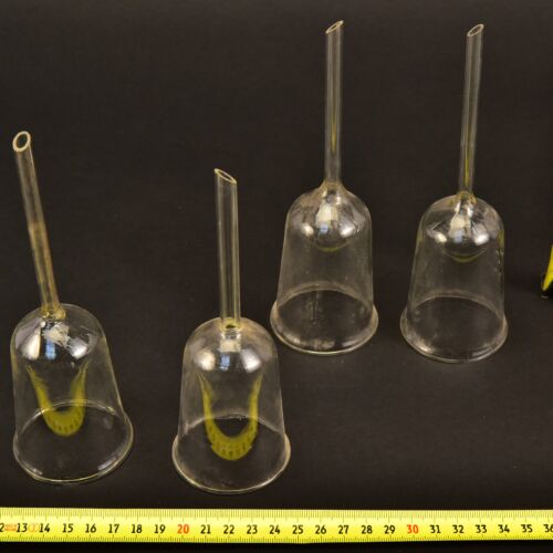 4-Piece Elongated Cylindrical-Body Laboratory Glass Funnel Set – No. 1 4-Piece Elongated Cylindrical-Body Laboratory Glass Funnel Set – No. 1