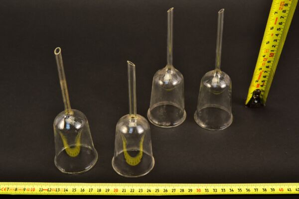 4-Piece Elongated Cylindrical-Body Laboratory Glass Funnel Set – No. 1 4-Piece Elongated Cylindrical-Body Laboratory Glass Funnel Set – No. 1