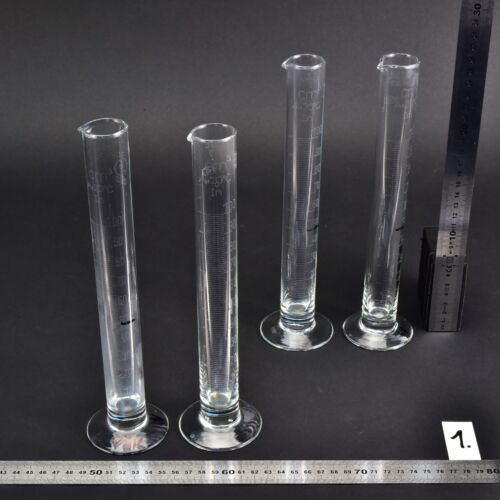 4-Piece 100 ml Class A Tall-Form Laboratory Graduated Cylinder Set with Glass Bases – No. 1 4-Piece 100 ml Class A Tall-Form Laboratory Graduated Cylinder Set with Glass Bases – No. 1