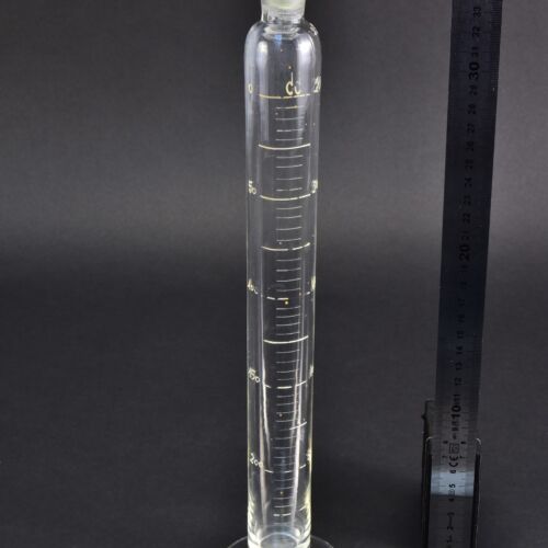 250 ml footed glass graduated cylinder with ground-glass stopper 250 ml footed glass graduated cylinder with ground-glass stopper