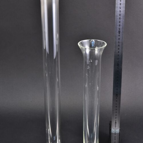 Assorted glass hydrometer jars with glass bases – set of 2 Assorted glass hydrometer jars with glass bases – set of 2