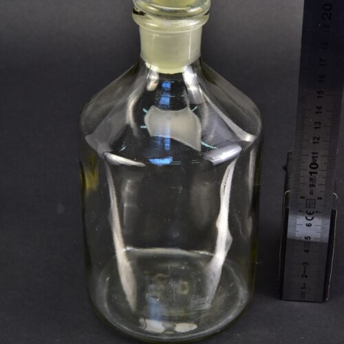 Clear reagent bottle with ground-glass stopper, 1000 ml Clear reagent bottle with ground-glass stopper, 1000 ml