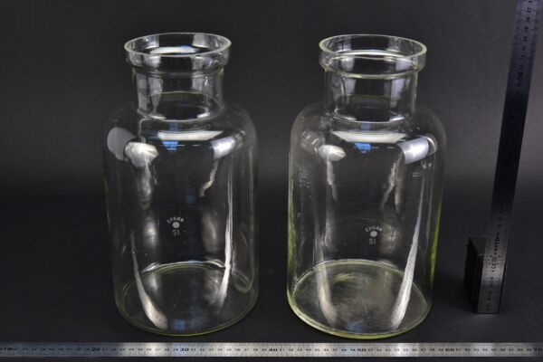 Pair of ERGON storage jars, without lids, 5000 ml Pair of ERGON storage jars, without lids, 5000 ml