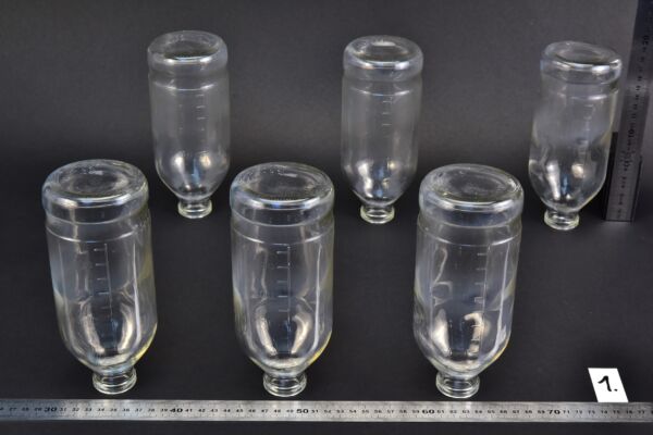 Set of six HUMAN infusion bottles, without closures – No. 1 Set of six HUMAN infusion bottles, without closures – No. 1