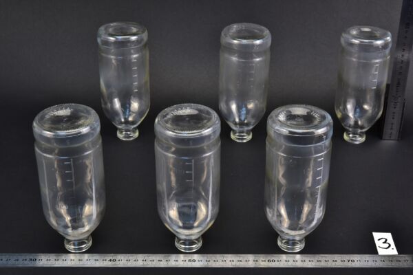 Set of six HUMAN infusion bottles, without closures – No. 3 Set of six HUMAN infusion bottles, without closures – No. 3