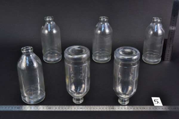 Set of six HUMAN infusion bottles, without closures – No. 5 Set of six HUMAN infusion bottles, without closures – No. 5
