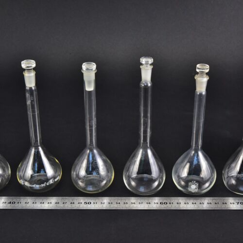 Set of six volumetric flasks with glass stoppers, 100 ml – No. 2