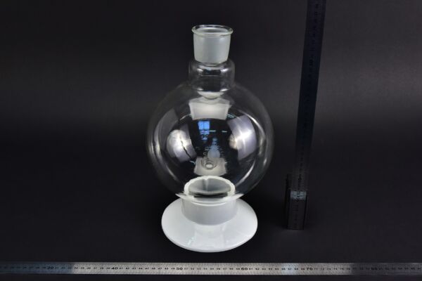 Rövid nyakú, csiszolatos RASOTHERM gömblombik, 4000 ml Rövid nyakú, csiszolatos RASOTHERM gömblombik, 4000 ml