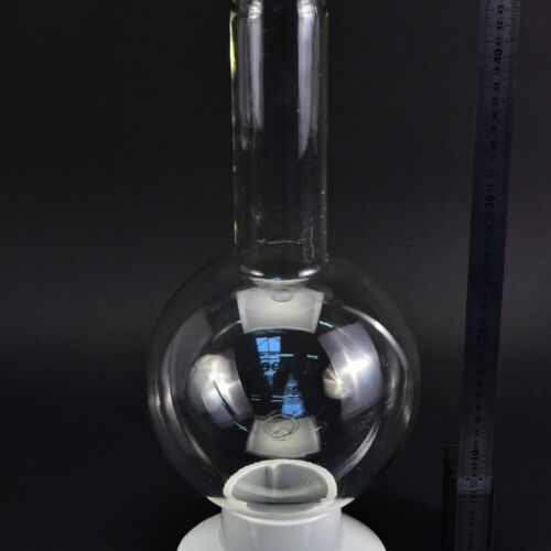 Long-neck round-bottom flask with a flat-ground mouth rim, 4000 ml